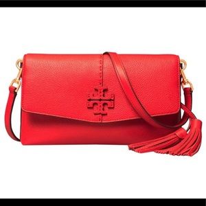 Tory Burch McGraw Crossbody Bag - Brilliant Red
